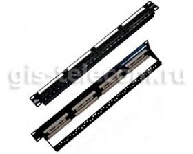 ����-������ 19" � ������ ������������, 1U, 24 ����� RJ45, ��������� 5e